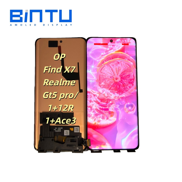 BINTU Mobile Phone Capacitive Touch Screen Panel Ditizer Glass Replacement for Oppo Find X7 Realme Gt5 Pro 1+12R 1+Ace3