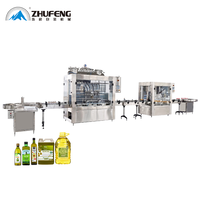 Ligne d'emballage automatique de remplissage, de bouchage et d'étiquetage d'huile d'olive de 500 ml à 5 L