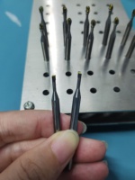 Fraise CNC en carbure monobloc diamantée, non standard, à une seule dent, queue ronde, ODM OEM pour le polissage de l'acrylique et de l'aluminium