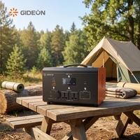 Stasiun Daya Portabel 1200W 155Wh Baterai LiFePO4 Generator Tenaga Surya dengan AC DC USB-C PD Cigar Lighter untuk Berkemah RV Cadangan Daya Rumah