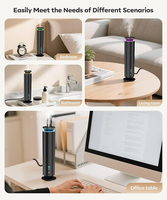 Diffuseur sans eau avec 7 lumières et modes de lumières respirantes, diffuseur d'aromathérapie comprenant 5 huiles parfumées, télécommande