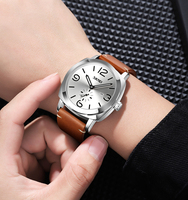 Reloj Casual Vintage SKMEI 9305 para Hombre, Fecha, Resistente al Agua 30M, Relojes de Cuarzo para Hombre, para Viajes de Fin de Semana, Reuniones al Aire Libre, Venta al Por Mayor