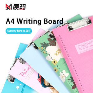 A4 dimensioni carta colorata in plastica PP appunti <span class=keywords><strong>con</strong></span> morsetto di stoccaggio e Clip di scrittura per ufficio scuola uso ospedaliero - Product Image 2