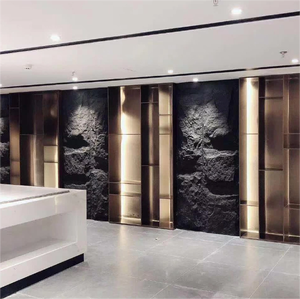 Panel de chapa de <span class=keywords><strong>piedra</strong></span> PU ligero, tablero 3D decorativo de pared, imitación de <span class=keywords><strong>piedra</strong></span> de superficie sólida <span class=keywords><strong>para</strong></span> uso interior de Hotel al aire libre - Product Image 5