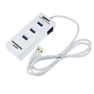 Hub USB Xinqiyi Combo 3 ports avec lecteur de carte SD TF à commutation indépendante pour ordinateur portable - Product Image 2
