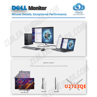 شاشة U2723QE مقاس 27 بوصة بدقة 4K UHD IPS مع منفذ USB-C/DP، مضادة للضوء الأزرق، تغطية ألوان 100% SRGB، ضمان لمدة 3 سنوات لسطح المكتب