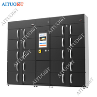 Casier de stockage réfrigéré intelligent en libre-service 24h/24 pour garder les fruits et les aliments frais pour les plateformes de livraison de repas