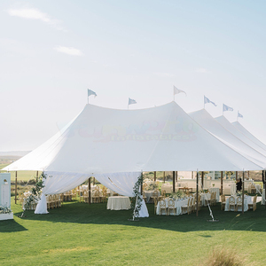 เต็นท์งานแต่งงานกลางแจ้งขนาดใหญ่ เต็นท์จัดงาน 100-200 คน อลูมิเนียมสีขาวหรูหรา เต็นท์งานแสดงสินค้า เต็นท์งานเลี้ยงขนาดใหญ่แบบกำหนดเองสำหรับงานอีเว้นท์ - Product Image 3