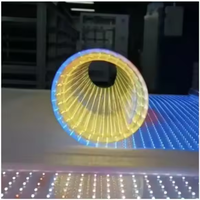 PH8 écran souple nouveauté facile à installer intérieur LED rideau publicitaire pour magasin de détail ascenseur orientation