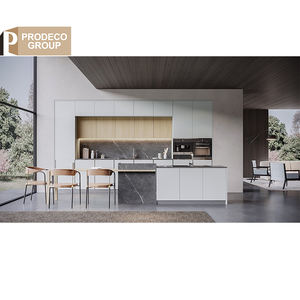 Prodeco Muebles Personalización Gabinetes minimalistas modernos <span class=keywords><strong>para</strong></span> cocina Gabinetes de cocina americana de <span class=keywords><strong>dos</strong></span> colores Florida - Product Image 2
