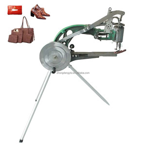 Máquina de coser manual de cuero, máquina de reparar zapatos, máquina de coser con doble hilo de algodón y nailon - Product Image 1