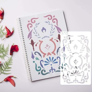 Bộ Khuôn Tô Vẽ Trung Quốc Cho Trẻ Em Khuôn Tô Vẽ Bằng Nhựa Cho Bé Trai Bé Gái Khuôn Tô Hoạt Động Khuôn Mẫu Có Thể Giặt Được Cho Trường Học - Product Image 6