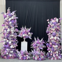 Arche florale en gros pour décoration de cérémonie de mariage, toile de fond pour événements et lieux de réception