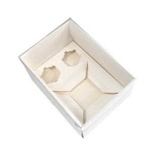 Xjh <span class=keywords><strong>2</strong></span> Holtes Cupcake Bento Boxes Met Doorzichtig Deksel Bakkerij <span class=keywords><strong>Box</strong></span> Cake Verpakking Muffin Cup Bento <span class=keywords><strong>Box</strong></span> Voor Verjaardagsfeestje - Product Image 5