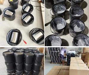 שרף אפוקסי עמיד בפני שחיקה בטמפרטורה גבוהה 10 ק\\\"ג אפור כחול ירוק תרכובת עמידה עם חרוזי קרמיקה גדולים - Product Image 4