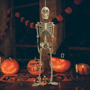 36 дюймов Хэллоуин скелет человека тело висит орнамент Хэллоуин Вечеринка домашний бар дом с привидениями реквизит страшные украшения