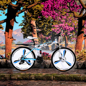 HIGO HG-A11 Wholesale High Carbon Steel Folding Mountain Bike 24/26 Inch 21/24 Speed 120kg <b>Load</b> Capacity Dual Disc Brake Soft - Product Image 3