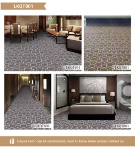 Modern Style Wall-to-Wall Indoor Exhibition Carpet Nylon Printed Pet Carpet Roll For Hotel Banquet Hall Bedroom Or Corridor