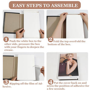 Boîte à cartes de marque de <span class=keywords><strong>luxe</strong></span> personnalisée, décoration de salon, hôtel, club, décoration de maison célèbre, modèle de <span class=keywords><strong>livre</strong></span> relié rigide auto-adhésif - Product Image 5