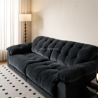 111176 Canapé sectionnel grand format en tissu chenille Quanu, mobilier de salon, canapé de bureau moderne unique, ensemble de canapés de style français pour la maison