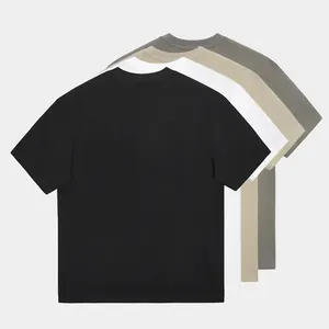 Camiseta de algodón holgada de marca para hombre, Camiseta larga de marca de lujo con logotipo