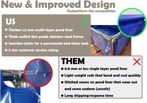 Tanque de Peixes de PVC Lago Grande Aquário Externo - Product Image 5