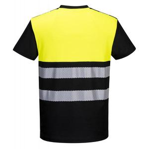 PORTWEST - PW311BKYXXL PW3 <b>High</b> visibility black/yellow class 1 <b>T</b>-<b>shirt</b> - EAN 5036108348039 HI-<b>VIS</b> WORKWEAR - Product Image 2