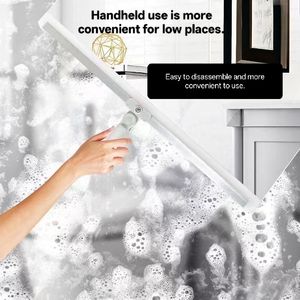 Einfacher Stil Silikon Magic Wiper Besen Grau Glas Toilette Kehren Artefakt Mopp für Haushalt Badezimmer Boden Kehren - Product Image 5