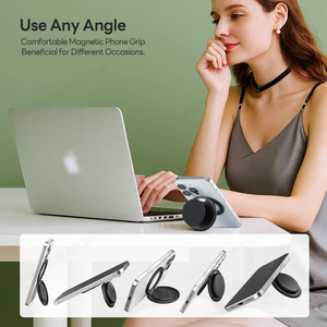 Từ Poppings Ổ Cắm Điện Thoại Silicone Griptok Ngón Tay Chủ Bản Lề Có Thể Điều Chỉnh Góc Di Động Chân Đế 360 Xoay Cho Iphone 17 - Product Image 6