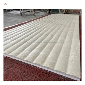 Limestone Carving Waterjet Natural Marble Stone Medallion Pattern For Villa House Hotel Carved Public Tile Decoration Wall Mosai