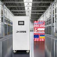 Mahero Entrepôt UE 16S 48V LiFePO4 280Ah/300Ah 15kWh Armoire murale métallique avec système de surveillance JK BMS pour stockage d'énergie solaire