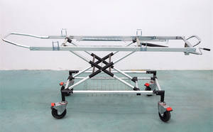 Camilla de ambulancia de transporte usada multifuncional cama de carro a la venta autocarga con sistema de frenos - Product Image 3