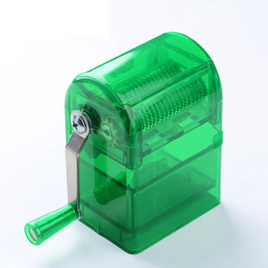 Logo personnalisé taille-<span class=keywords><strong>crayon</strong></span> de haute qualité en forme de manuel style broyeur à tabac accessoires pour fumer broyeur d'herbes en plastique - Product Image 3