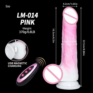 Masturbador Eléctrico de Simulación con Forma de Cañón, Telescópico y Calefactable, Venta Directa de Fábrica, de Silicona Rosa para Mujeres - Product Image 1