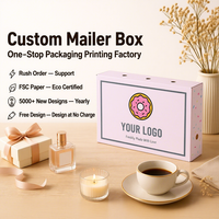 Boîtes cadeaux personnalisées écologiques pour biscuits et beignets, rose clair, emballage alimentaire pour cafés et boulangeries, directement de l'usine
