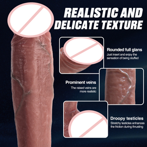 10,5 дюймов Реалистичная коричневая Вена для пениса, большая головка, Женская дилдо для мастурбации, секс-игрушки для мужчин и женщин, консоледор - Product Image 2