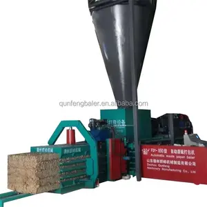 Hydraulic hay grass and straw baler compress machine for export