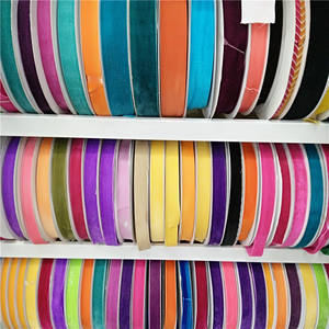 Toptan özel tek yüz kadife kurdele akın konfeksiyon tek yüz kurdela için yüksek kalite destek çoklu boyutları renkler - Product Image 2