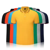 カスタムスタイルカジュアル無地半袖ゴルフのためのメンズポロtシャツ綿100% 刺繍プラスサイズのポロシャツ