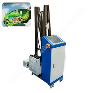 Design 3d multicolor three automatic painting machine vertical wall printer with wheel