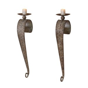 High Quality Wall Mounted <b>Candlestick</b> <b>Holder</b> and Candle <b>Holder</b> for Wedding and Home Decoration Set of 2 - Product Image 5