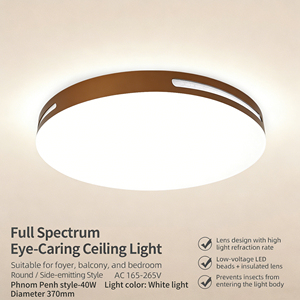โคมไฟเพดานทรงกลม LED ดีไซน์ทันสมัย สำหรับตกแต่งบ้านและสำนักงาน คุณภาพสูง แฟชั่น ทันสมัย - Product Image 1