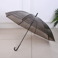 Paraguas Transparente de EVA con Mango Largo y Gancho, Impermeable y Resistente al Viento, Accesorios para Fotos de Boda, Venta al Por Mayor, Fabricante OEM de China