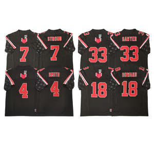เสื้อเจอร์ซีย์ปักลายอเมริกันฟุตบอล, ใหม่ปี2025 18 Howard 33 SAWYER 7 stroud 4 SMITH อเมริกันฟุตบอล - Product Image 1