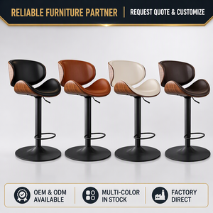 Nouvelles chaises de salle à manger industrielles modernes pour cuisine, café, restaurant, tabourets de <span class=keywords><strong>bar</strong></span> industriels avec dossier - Product Image 6