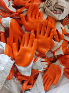 قفازات عمل قطنية للحديقة مطلية باللاتكس، قفازات محاكة بالقطن مع راحة يد مطاطية من اللاتكس - Product Image 5