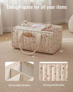 Organizador de Pañales para Bebés Recién Nacidos, Cesta de Almacenamiento Elegante para Guardería, Fabricante de Artículos Esenciales para Bebés - Product Image 5