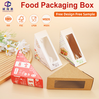 Boîte à sandwich personnalisée avec logo imprimé, vente en gros, en carton kraft, pour emporter, pour restaurant