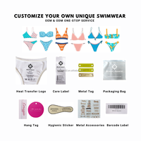 Maillot de bain une pièce pour femme Bikini à damier bleu imprimé Maillot de bain taille haute Vêtements de plage pour l'été