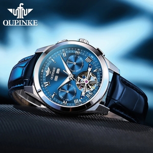 Reloj OUPINKE 3281 para Hombre, Tourbillon Multifuncional, Cronógrafo Mecánico, Resistente al Agua 50M, Reloj de Lujo de Alta Calidad - Product Image 6